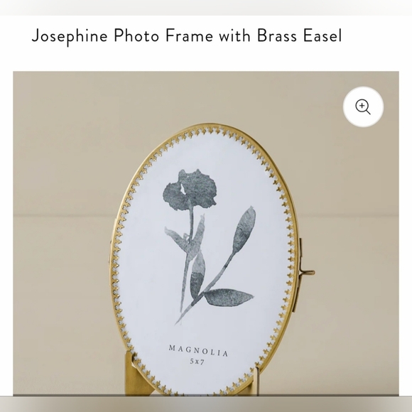 Magnolia Josephine Brass Easel Photo Frame - Picture 9 of 12